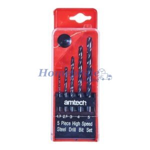 Homepride Online-5 Piece high speed steel (HSS) drill set