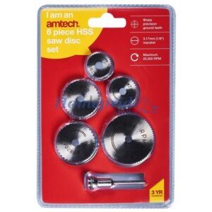 Homepride Online-6 Piece high speed steel (HSS) saw disc set