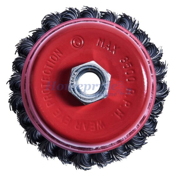 Homepride Online-100mm (4") Twist knot wire cup brush