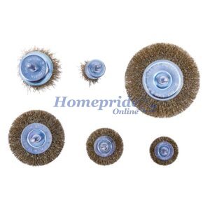 Homepride Online-6 Piece wire wheel brush set