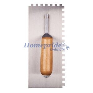 Homepride Online-280mm (11") Notched float trowel with wooden handle