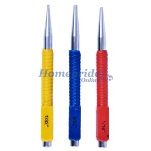 Homepride Online-3 Piece colour coded nail punch set