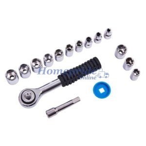 Homepride Online-16 Piece 1/4" drive socket set