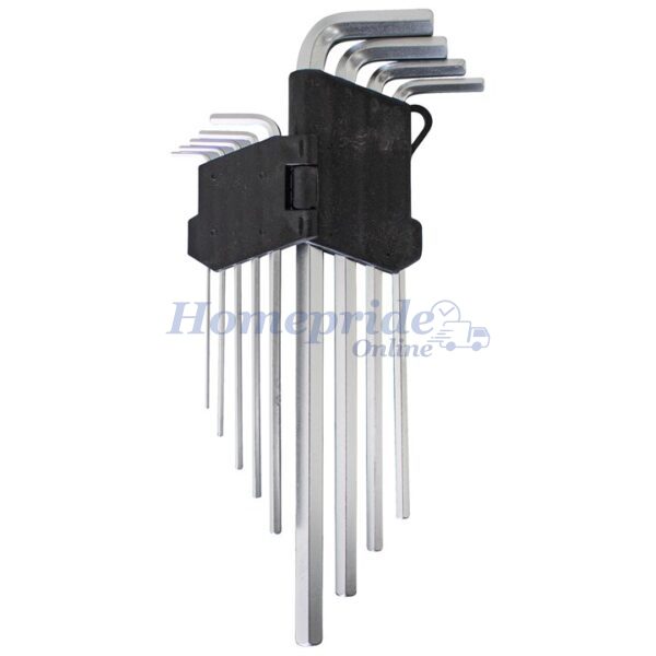 Homepride Online-9 Piece extra-long metric hex key set