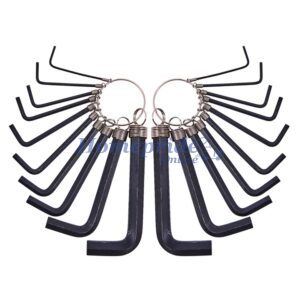 Homepride Online-20 Piece hex key set and keyring