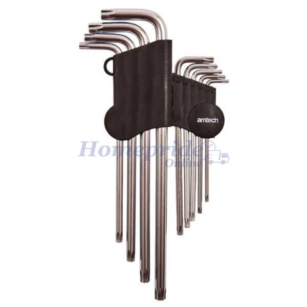 Homepride Online-9 Piece extra-long offset Torx key set