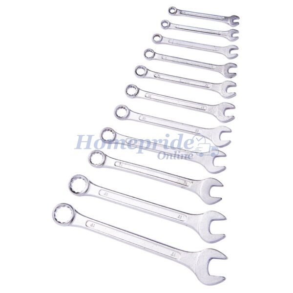 Homepride Online-11 piece combination spanner set with storage rack