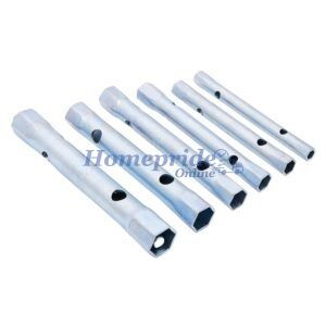 Homepride Online-6 Piece tubular box spanner set with Tommy bar