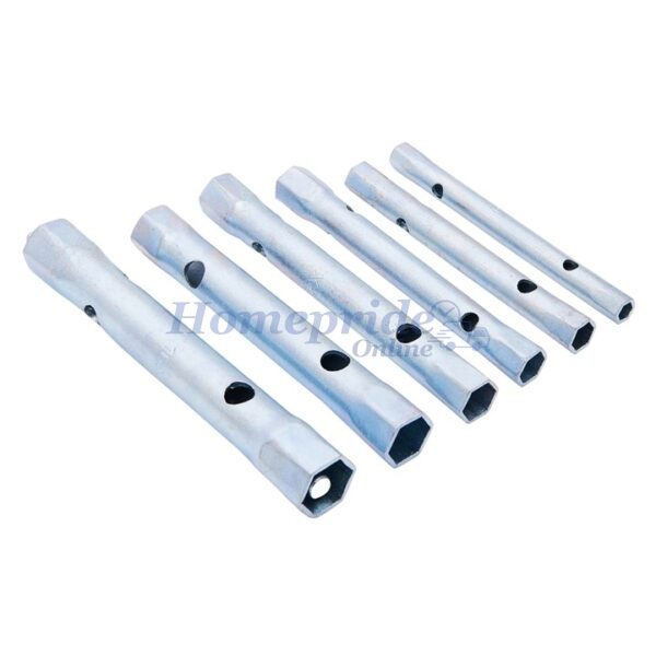 Homepride Online-6 Piece tubular box spanner set with Tommy bar