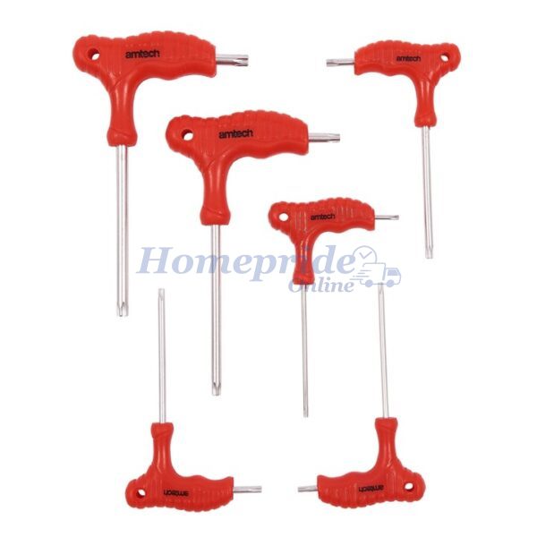 Homepride Online-6 Piece T-handle Torx key set