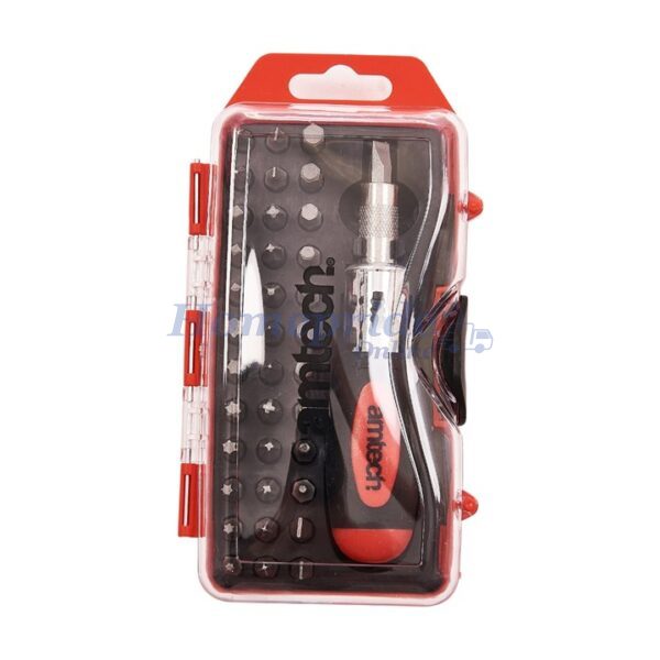 Homepride Online-38 Piece stubby ratchet screwdriver and bit set