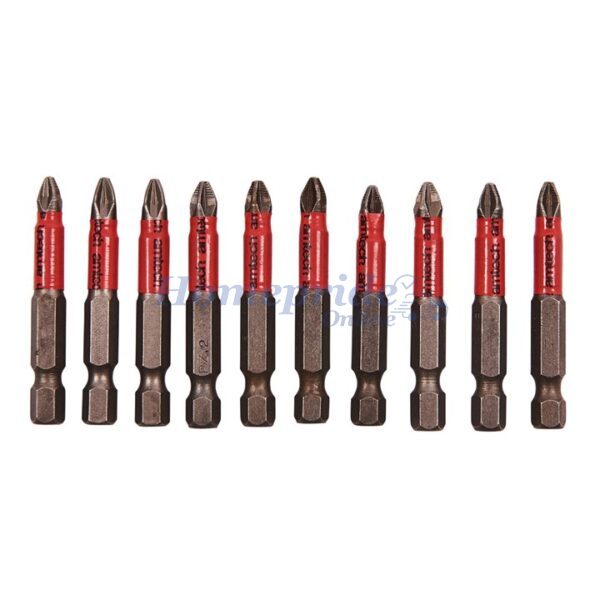 Homepride Online-10 Piece 50mm non-slip Pozi drive bit set