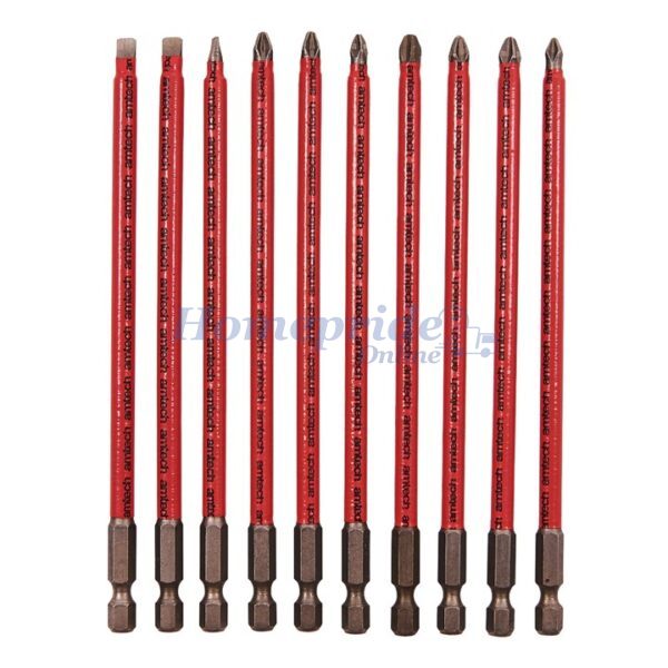 Homepride Online-10 Piece 150mm non-slip bit set