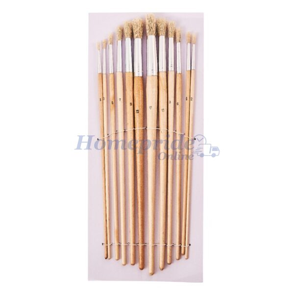 Homepride Online-12 Piece round tip art brush set