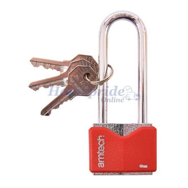 Homepride Online-40mm Long shackle rhombic chrome plated iron padlock