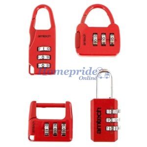 Homepride Online-4 Piece combination padlock set