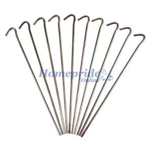 Homepride Online-Metal garden pegs - 10 pack