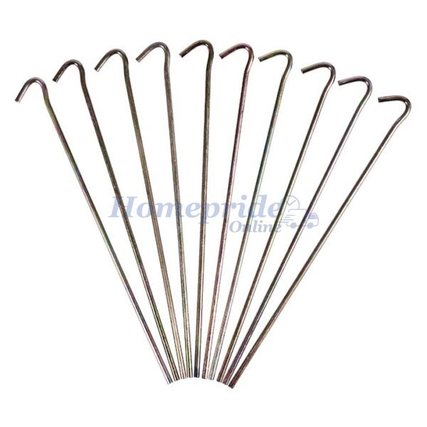 Homepride Online-Metal garden pegs - 10 pack