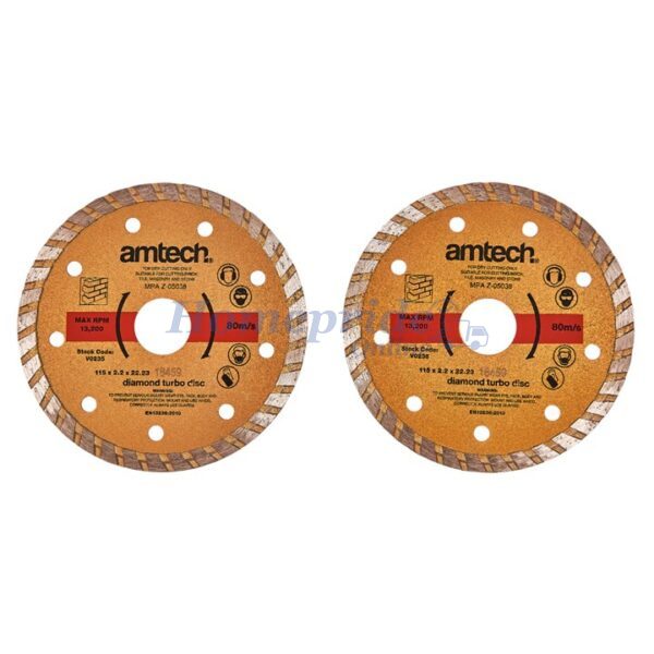Homepride Online-2 Piece 115mm (4.5") diamond cutting disc