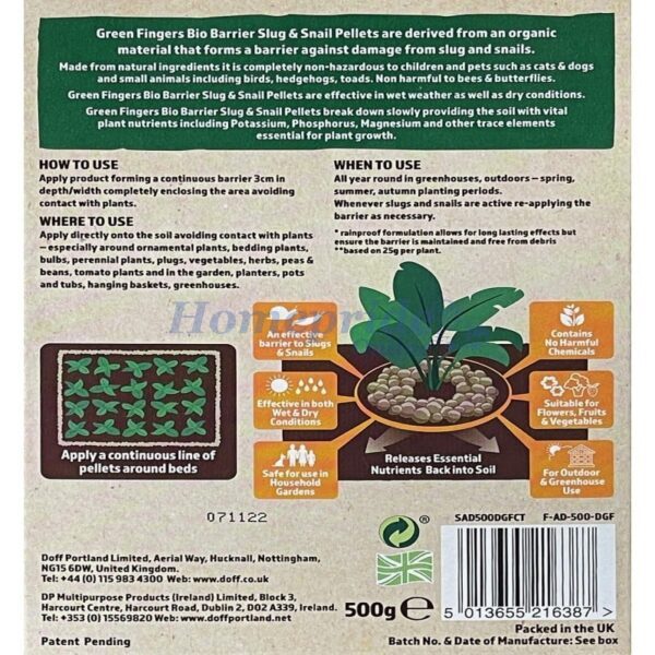 Homepride Online-Bio Barrier Slug & Snail Pellets 500g