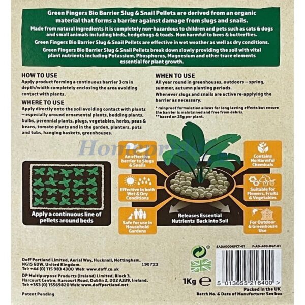 Homepride Online-Bio Barrier Slug & Snail Pellets 1kg