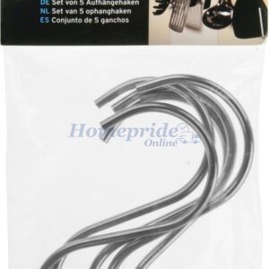 Homepride Online-S Hooks Stainless Steel x 5