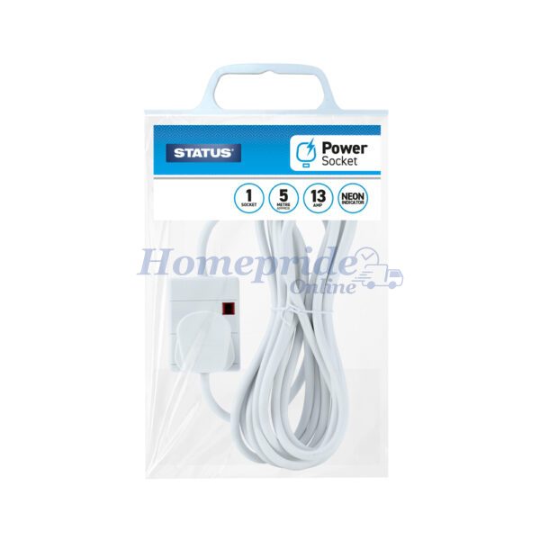 Homepride Online-1 Gang Extension Lead with Indicator LED 5m