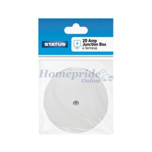 Homepride Online-20 Amp Round Junction Box (White)
