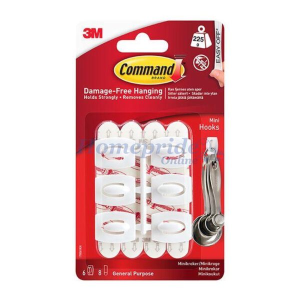 Homepride Online-Command Mini Hooks x 6