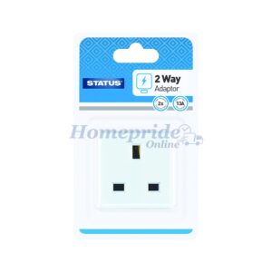 Homepride Online-2 Way Adaptor Non Fused White