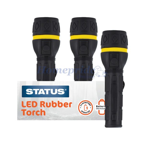 Homepride Online-Black & Yellow Rubber Torch