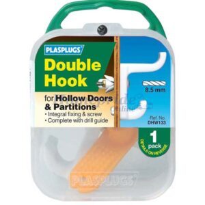 Homepride Online-Hollow Door Hook Double White