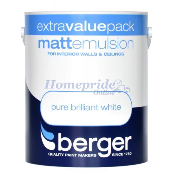 Homepride Online-Matt Emulsion Brilliant White 3L