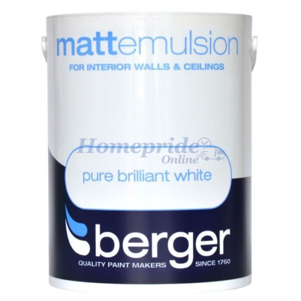 Homepride Online-Matt Emulsion Brilliant White 5L