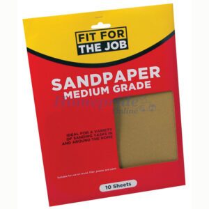 Homepride Online-Fit For The Job Sandpaper 23 x 28cm Medium x 10