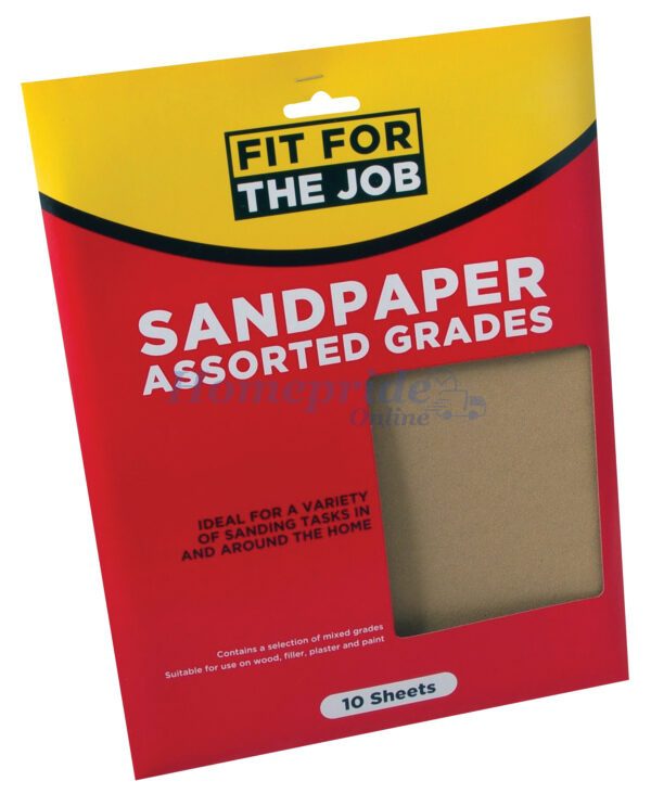 Homepride Online-Fit For The Job Sandpaper Assorted x 10