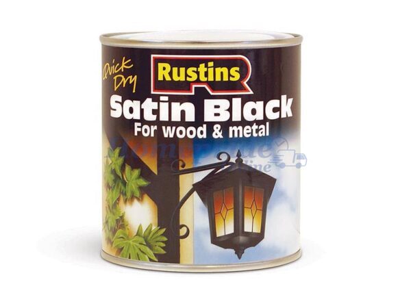 Homepride Online-Quick Dry Satin Paint Black 250ml