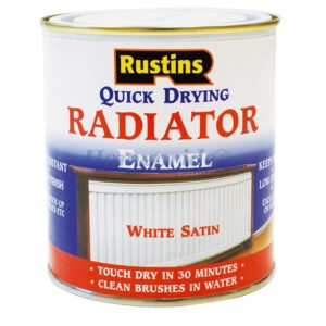 Homepride Online-Quick Dry Radiator Enamel Satin White 500ml