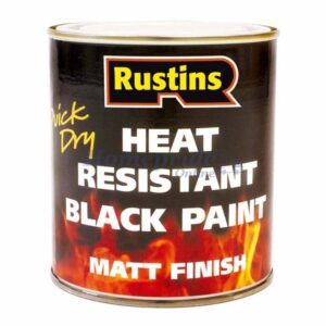 Homepride Online-Quick Dry Heat Resistant Paint Black 500ml