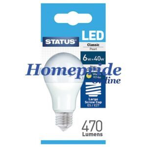 Homepride Online-A60 GLS LED 6W Pearl Edison Screw Boxed