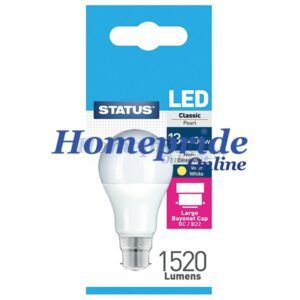Homepride Online-A60 GLS LED 15W 1520 Lumens Pearl Bayonet Cap Boxed