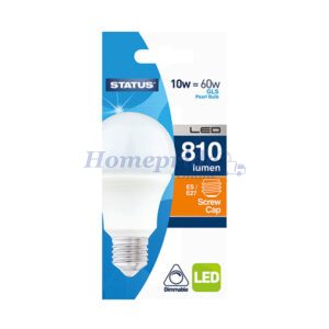 Homepride Online-GLS LED 8.5W Pearl Edison Screw  Dimmable Warm White Box