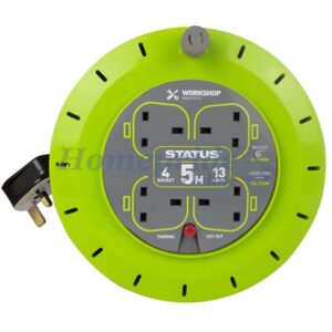Homepride Online-Cassette Reel 4 Socket 13amp 5m Thermal Cut Out