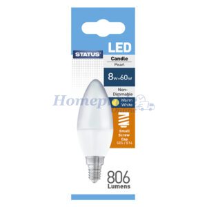 Homepride Online-Candle LED 8W 806Lumens Small Edison Screw Boxed