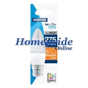 Homepride Online-Candle LED 3W 275 Lumen Pearl Bayonet Cap Warm White