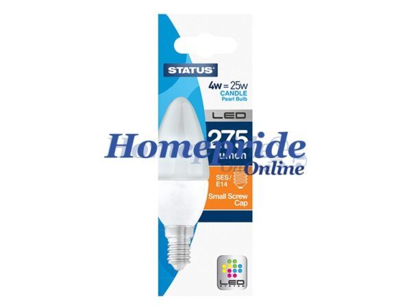 Homepride Online-Candle LED 3W 275 Lumen Pearl Small Edison Screw Warm White
