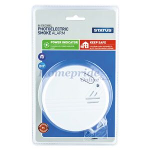 Homepride Online-Photoelectric Smoke Alarm 9V White