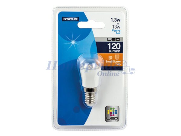 Homepride Online-Pygmy/Fridge LED 1.5W 120 Lumen Clear Small Edison Screw