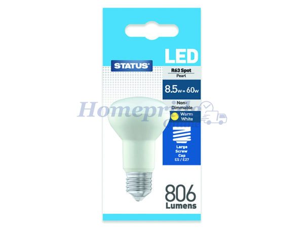 Homepride Online-R63 LED Spot 9W 806L Edison Screw Warm White