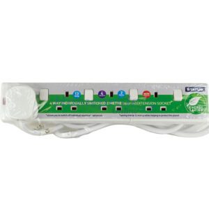 Homepride Online-Extension Socket Switched 4 Way 2m White